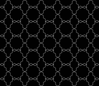 Vektör kesintisiz geometrik desen kontur düzenlenebilir ağırlığı ile