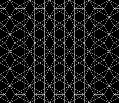 Vektör kesintisiz geometrik desen kontur düzenlenebilir ağırlığı ile