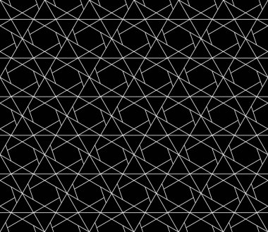 Vektör kesintisiz geometrik desen kontur düzenlenebilir ağırlığı ile