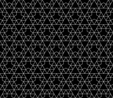 Vektör kesintisiz geometrik desen kontur düzenlenebilir ağırlığı ile