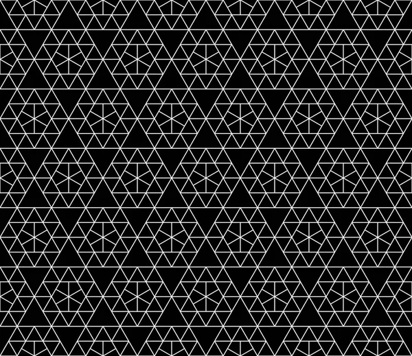矢量与脑卒中的可编辑重量无缝的几何图案 — 图库矢量图片