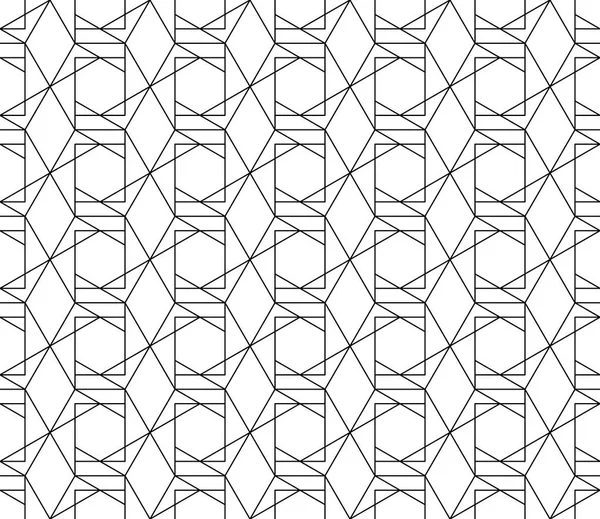 Vektör kesintisiz geometrik desen kontur düzenlenebilir ağırlığı ile