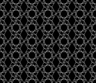 Vektör kesintisiz geometrik desen kontur düzenlenebilir ağırlığı ile