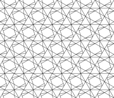 Vektör kesintisiz geometrik desen kontur düzenlenebilir ağırlığı ile