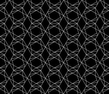 Vektör kesintisiz geometrik desen kontur düzenlenebilir ağırlığı ile