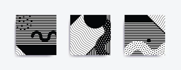 Färgglada trenden Neo Memphis geometriska affisch — Stock vektor