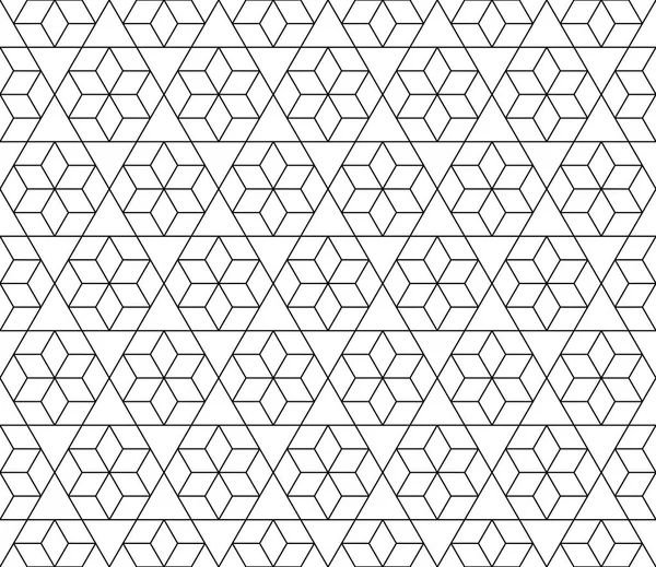 Vektör kesintisiz geometrik desen kontur düzenlenebilir ağırlığı ile