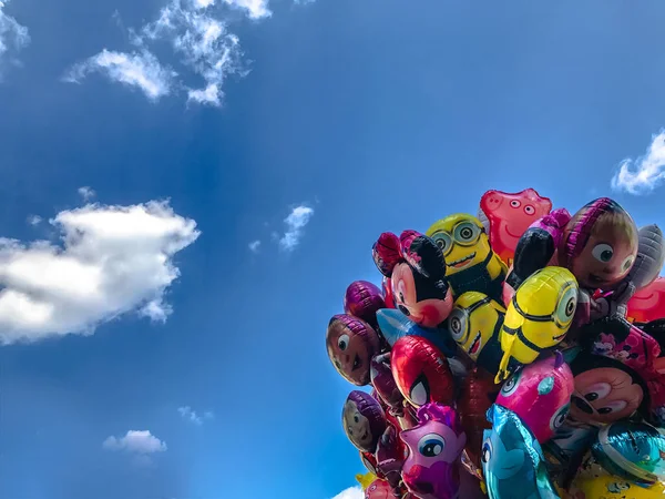 Balonlar, popüler çizgi film yakın çekim Cracow içinde