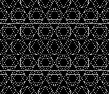 Vektör kesintisiz geometrik desen kontur düzenlenebilir ağırlığı ile