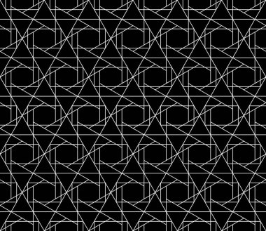 Vektör kesintisiz geometrik desen kontur düzenlenebilir ağırlığı ile