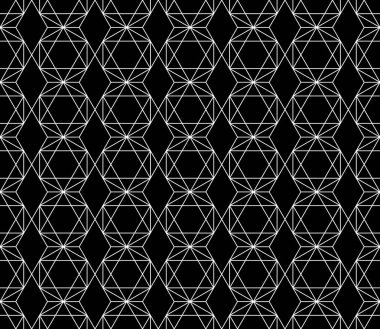 Vektör kesintisiz geometrik desen kontur düzenlenebilir ağırlığı ile