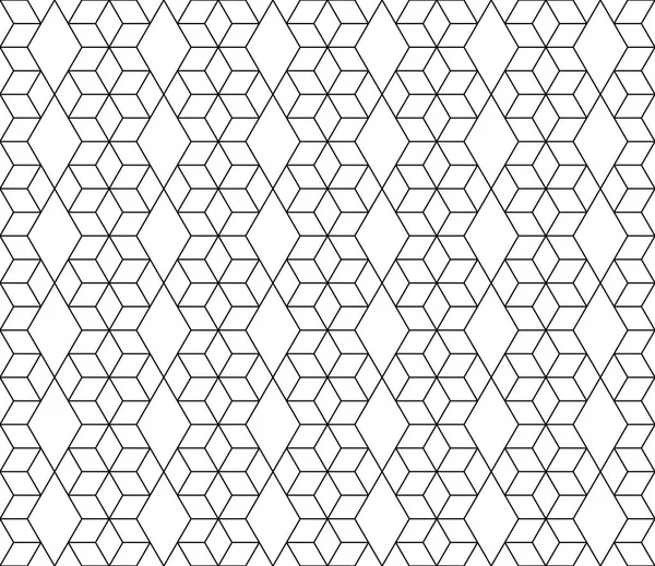 Vektör kesintisiz geometrik desen kontur düzenlenebilir ağırlığı ile