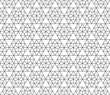 Vektör kesintisiz geometrik desen kontur düzenlenebilir ağırlığı ile