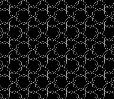Vektör kesintisiz geometrik desen kontur düzenlenebilir ağırlığı ile