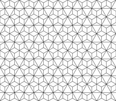 Vektör kesintisiz geometrik desen kontur düzenlenebilir ağırlığı ile