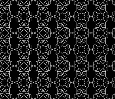 Vektör kesintisiz geometrik desen kontur düzenlenebilir ağırlığı ile