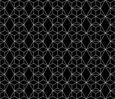 Vektör kesintisiz geometrik desen kontur düzenlenebilir ağırlığı ile