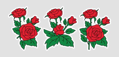 Moda yama rozetleri seti