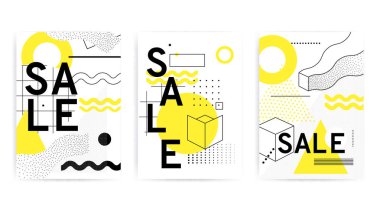 Renkli eğilim Neo Memphis geometrik desen