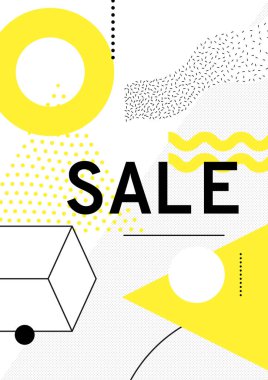 Renkli eğilim Neo Memphis geometrik desen