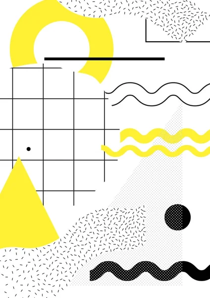 Renkli eğilim Neo Memphis geometrik desen