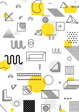 Renkli eğilim geometrik desen