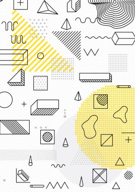 Renkli eğilim geometrik desen