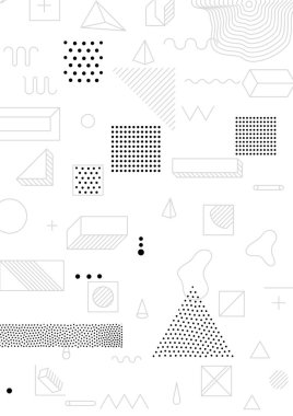 Renkli eğilim geometrik desen