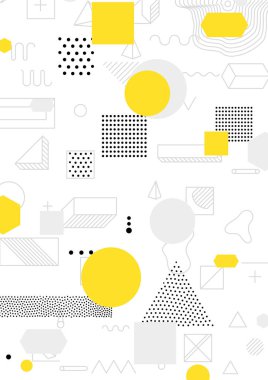 Renkli eğilim geometrik desen