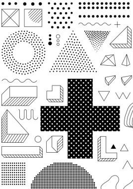 Renkli eğilim geometrik desen