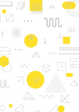 Renkli eğilim geometrik desen