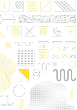 Renkli eğilim geometrik desen