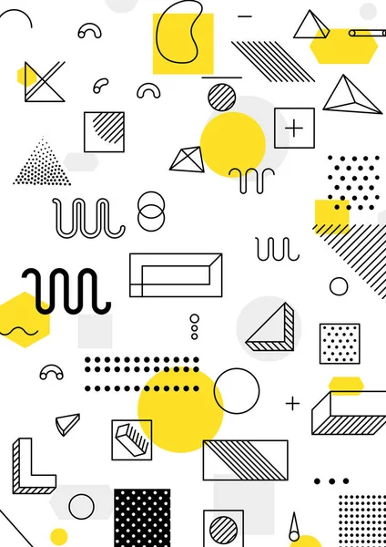 Renkli eğilim geometrik desen