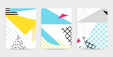 Parlak renkli tasarım vektör çizim ayarla