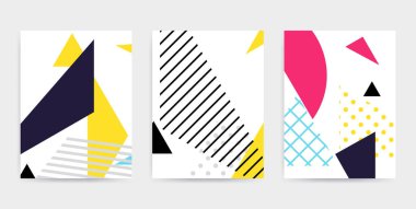 Parlak renkli tasarım vektör çizim ayarla