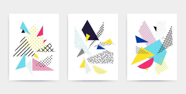 Helle bunte Design Set Vektor Illustration — Stockvektor