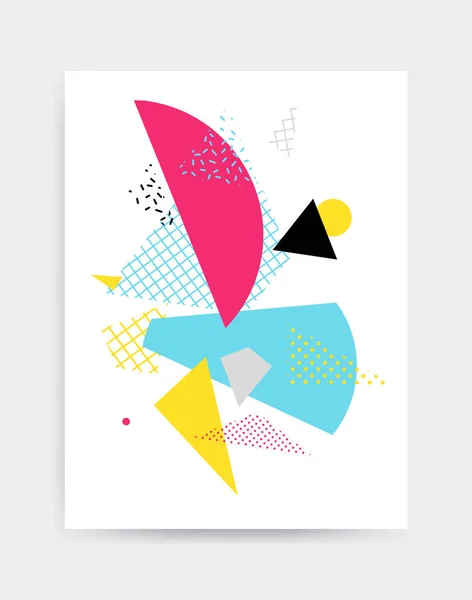 Bright colorful vector illustration eye catching poster template — Stock Vector