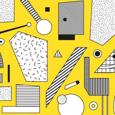 Vektör poster, kompozisyon 80 90 vintage tarzı