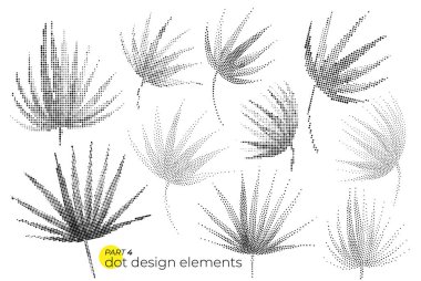 Evrensel eğilim dotty kümesi bırakır. Noktalı parlak kalın öğeler co