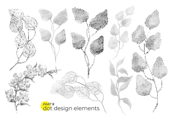 Evrensel eğilim dotty kümesi bırakır. Noktalı parlak kalın öğeler co
