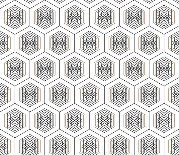 Naadloze geometrische patroon vector. Klassieke Chinese oude volledig bewerkbaar sieraad — Stockvector