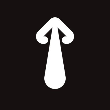 Siyah arkaplanda izole edilmiş vektör oku. Web animasyonu için mükemmel takım elbise sosyal medya tebrik kartları çıkartmaları afişler ve markalaşma afişleri ekleyin