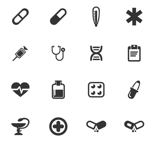 Conjunto de ícones médicos — Vetor de Stock