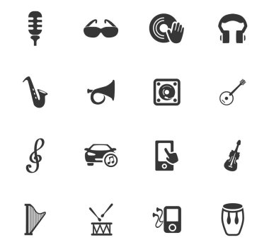 Disko veya Club Icons set