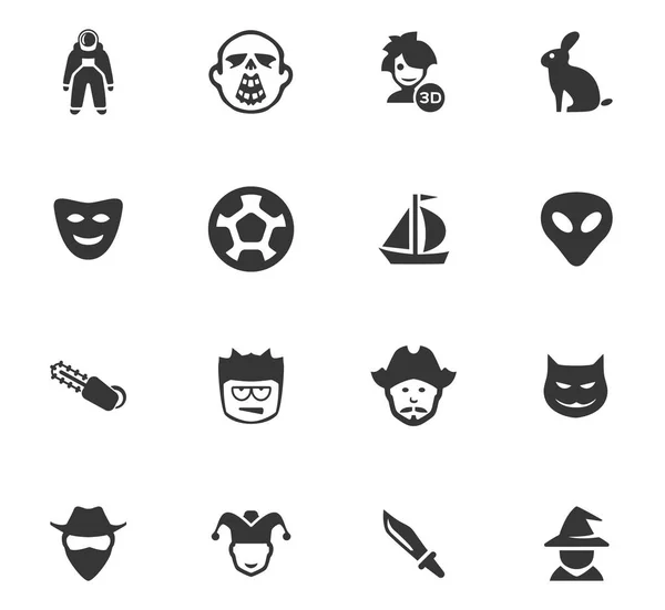 Conjunto de iconos de géneros de cine — Vector de stock