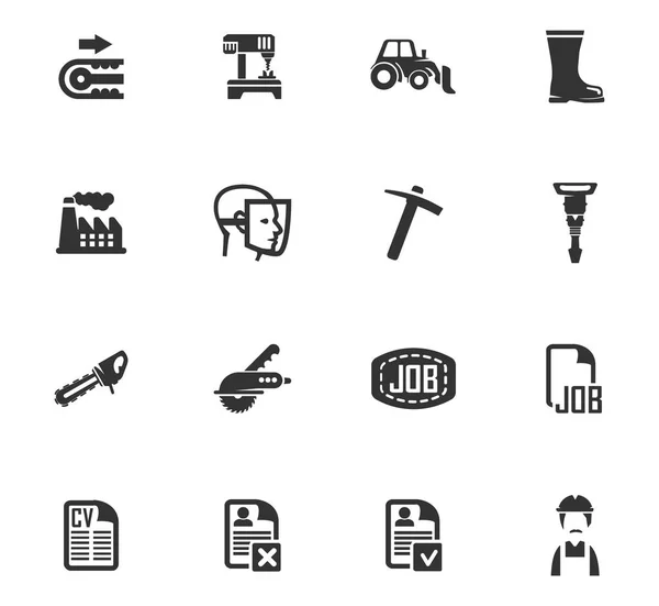 Job-Icons gesetzt — Stockvektor