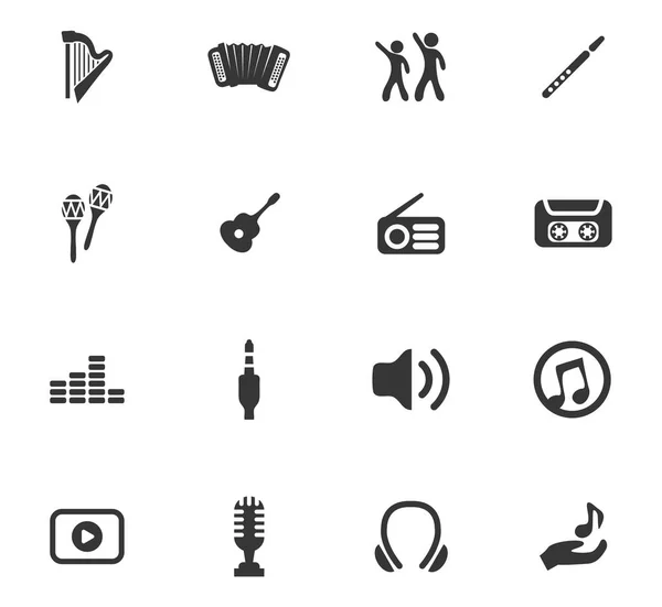 Conjunto de iconos Disco o Club — Vector de stock