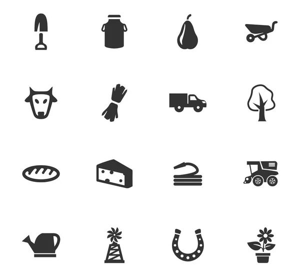 Landbouw Icons Set — Stockvector