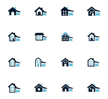 ev tipi Icons set