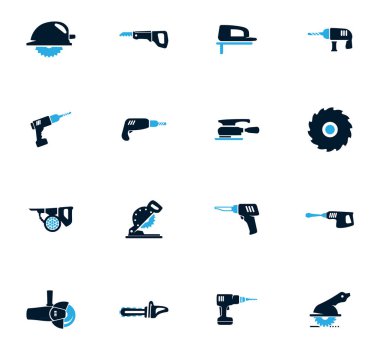 güç araçları Icons set